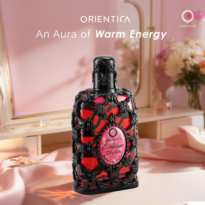Exclusive Dania Extrait De Parfum 2.7Oz/80Ml – Womens Cologne with Orange Peach Coconut Gardenia Tuberose Vanilla Perfume – Fruity Floral Arabic Perfume for Women - Perfumes Arabes De Mujer