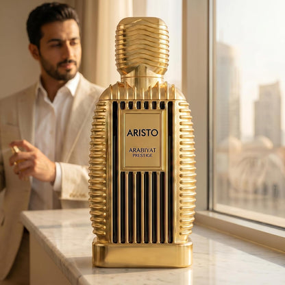 Aristo Eau De Parfum Cologne for Men & Women, Citrus Woody Vanilla Fragrance with Lemon Mandarin Jasmine Musk Sandalwood, Long Lasting Luxury Perfume Spray, 3.4 Fl Oz
