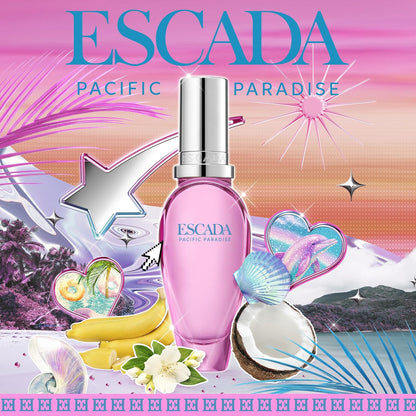 Escada Pacific Paradise Eau De Toilette – Floral Women'S Perfume – with Notes of Banana, Jasmine & Amber– Luxury Perfumes for Women – Long Lasting Fragrance