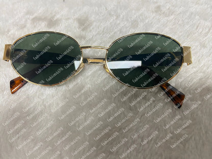 Fashion Sunglasses for Women Designer Sunglasses Mens Oval Sunglasses Woman with Box