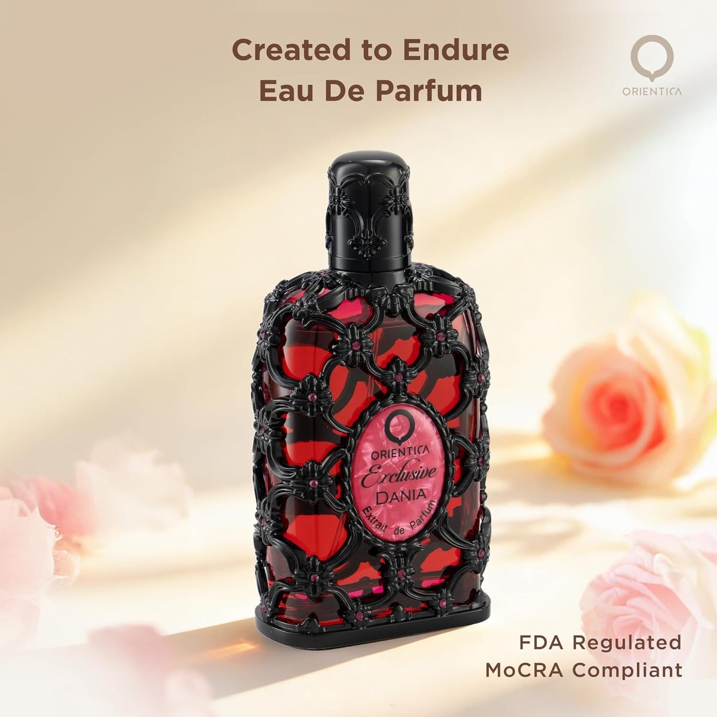 Exclusive Dania Extrait De Parfum 2.7Oz/80Ml – Womens Cologne with Orange Peach Coconut Gardenia Tuberose Vanilla Perfume – Fruity Floral Arabic Perfume for Women - Perfumes Arabes De Mujer