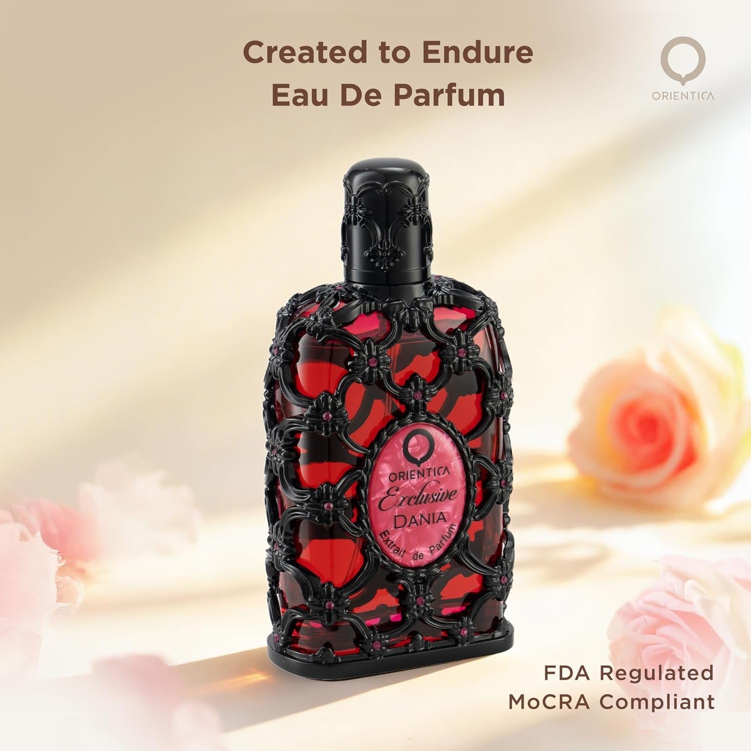 Exclusive Dania Extrait De Parfum 2.7Oz/80Ml – Womens Cologne with Orange Peach Coconut Gardenia Tuberose Vanilla Perfume – Fruity Floral Arabic Perfume for Women - Perfumes Arabes De Mujer