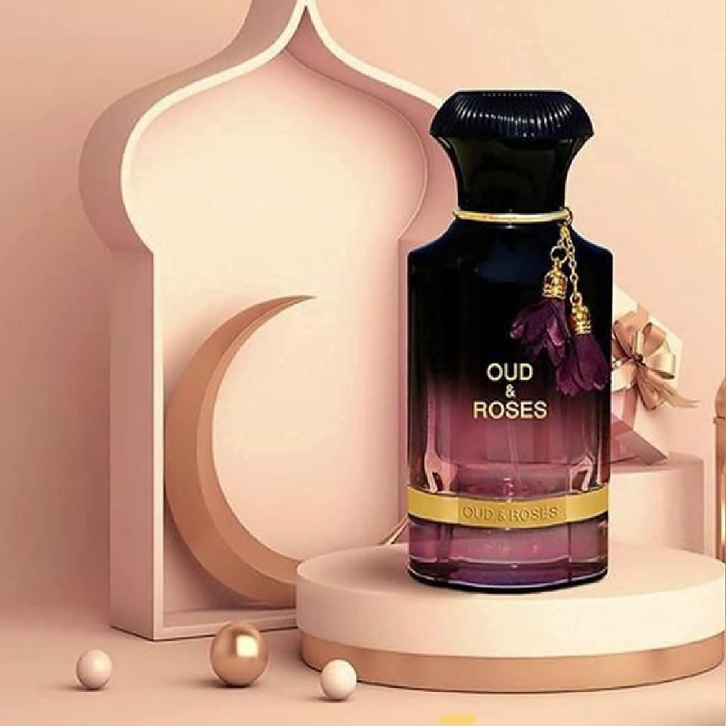 Oud & Roses 60Ml Unisex Oriental Perfume for Men and Women a Woody Floral Oriental Fragrance with Oudh (Frankincense) and Rose Accords