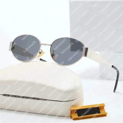 Fashion Sunglasses for Women Designer Sunglasses Mens Oval Sunglasses Woman with Box