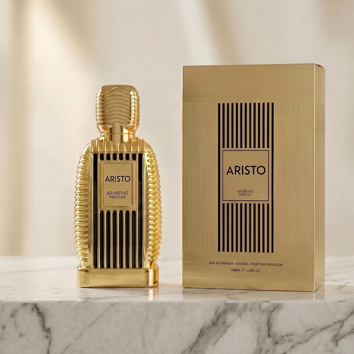 Aristo Eau De Parfum Cologne for Men & Women, Citrus Woody Vanilla Fragrance with Lemon Mandarin Jasmine Musk Sandalwood, Long Lasting Luxury Perfume Spray, 3.4 Fl Oz